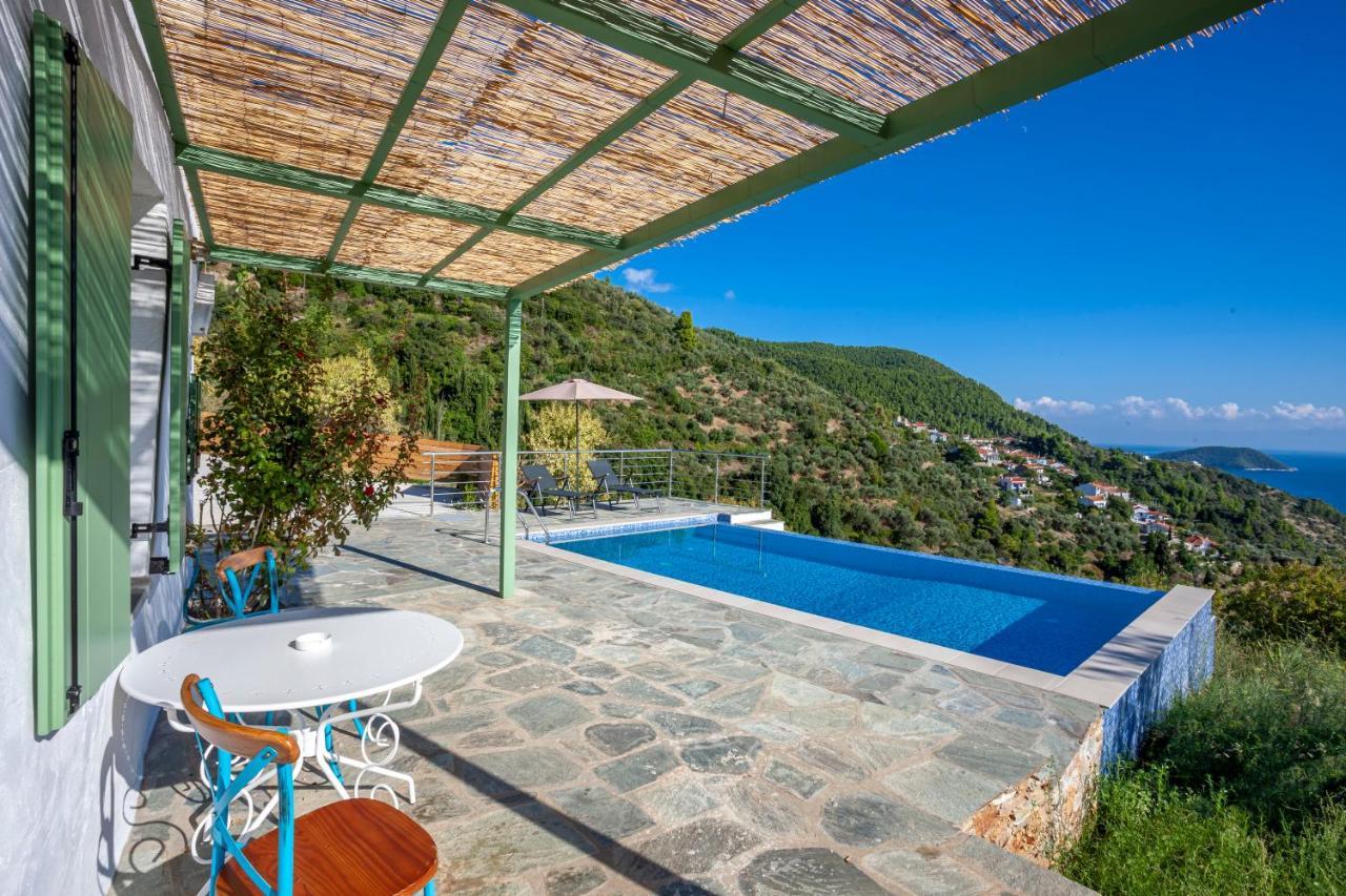 Olea Skopelos Villas With Swimming Pools & Sea View Panormos  Exterior foto