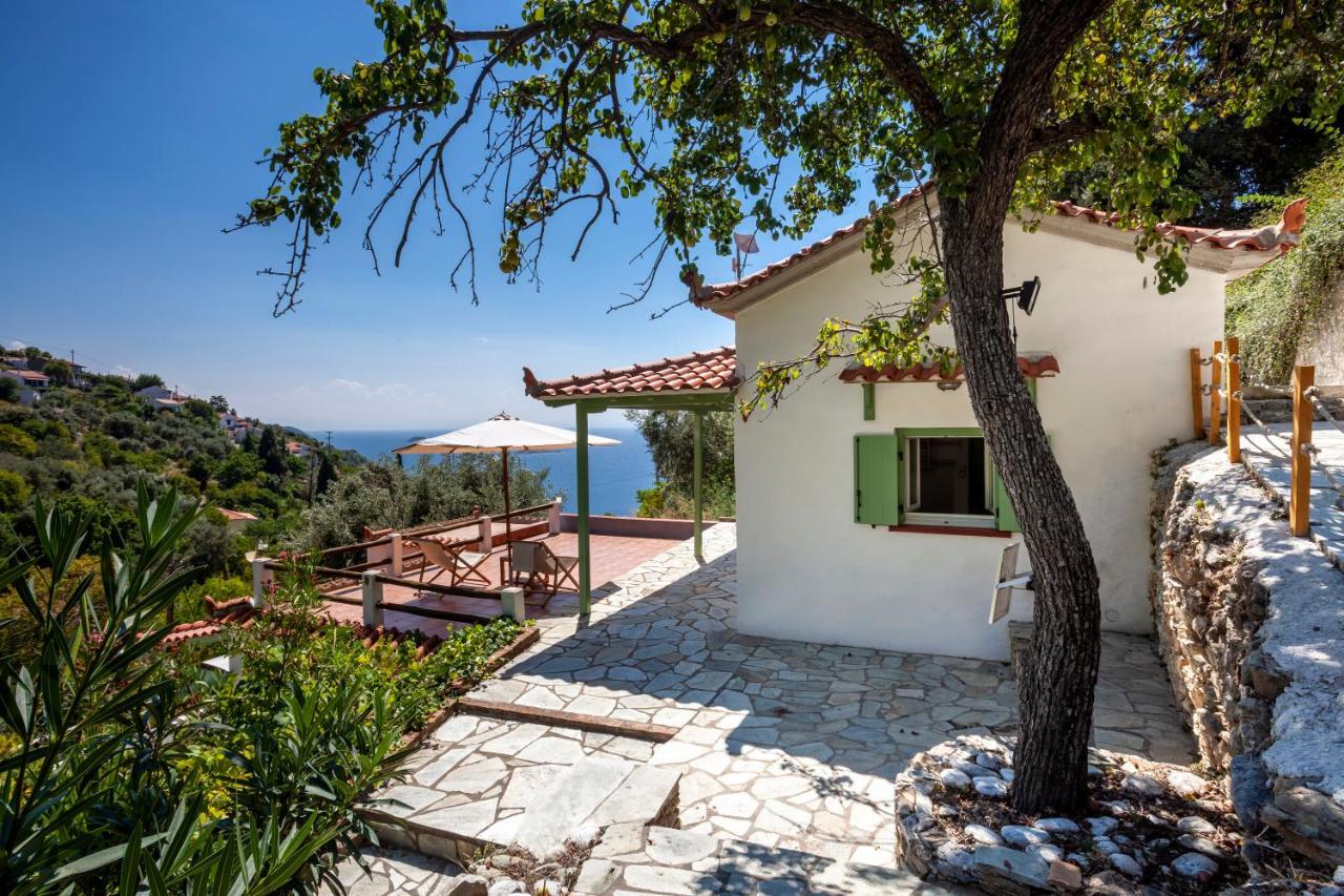 Olea Skopelos Villas With Swimming Pools & Sea View Panormos  Exterior foto