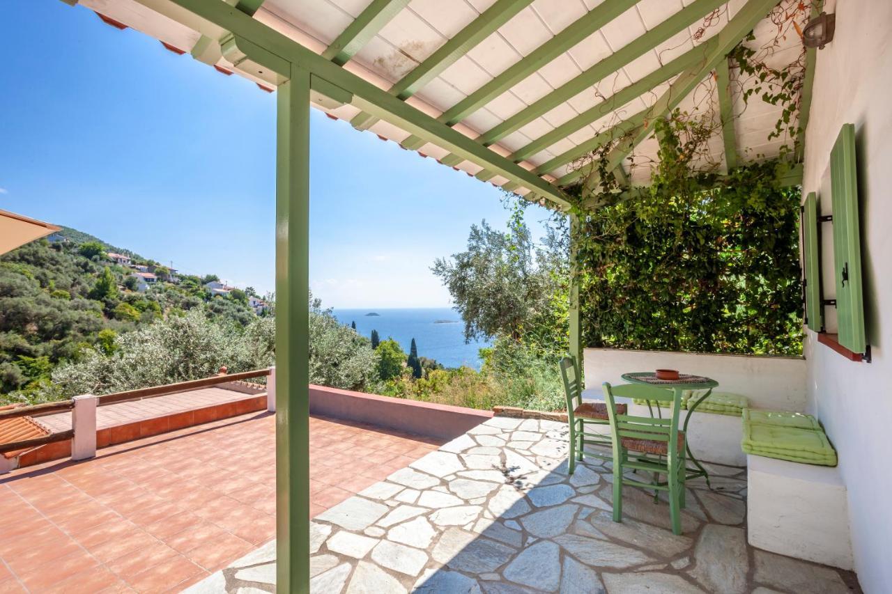 Olea Skopelos Villas With Swimming Pools & Sea View Panormos  Exterior foto