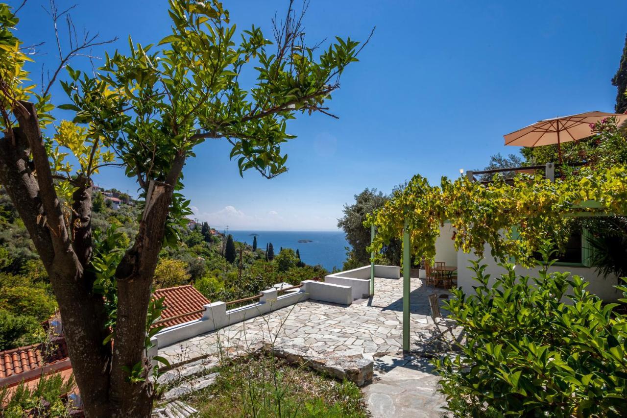Olea Skopelos Villas With Swimming Pools & Sea View Panormos  Exterior foto