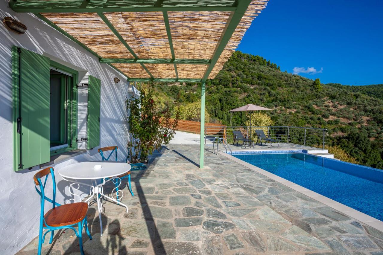 Olea Skopelos Villas With Swimming Pools & Sea View Panormos  Exterior foto